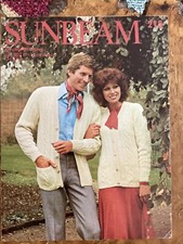 Mens Knitting Patterns DK Cardigans 34-42” Sunbeam 215
