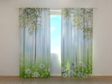 3D Curtain Printed White