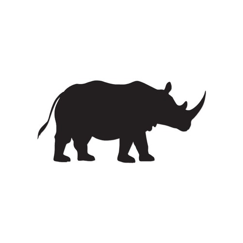 Rhino rhinoceros horn - rhinoceros,