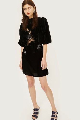 Topshop velvet cutwork lace - velvet,