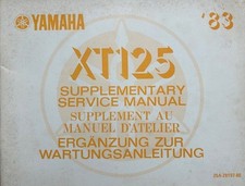 YAMAHA XT125 SUPPLEMENTARY