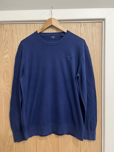 Gant mens blue navy crewneck - blue,
