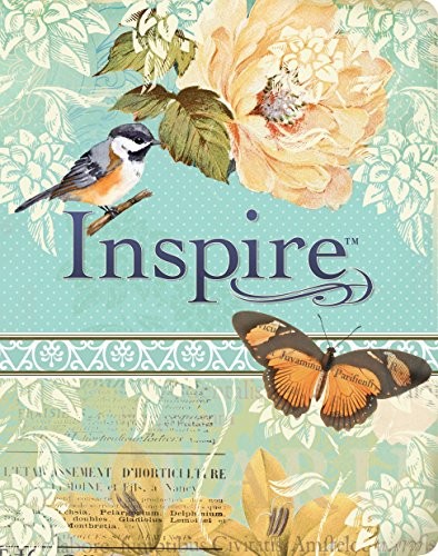 Nlt inspire bible blue cream - nlt, blue/cream