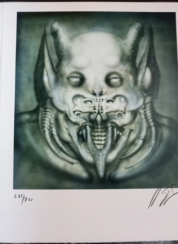 Giger lithograph demon - giger,