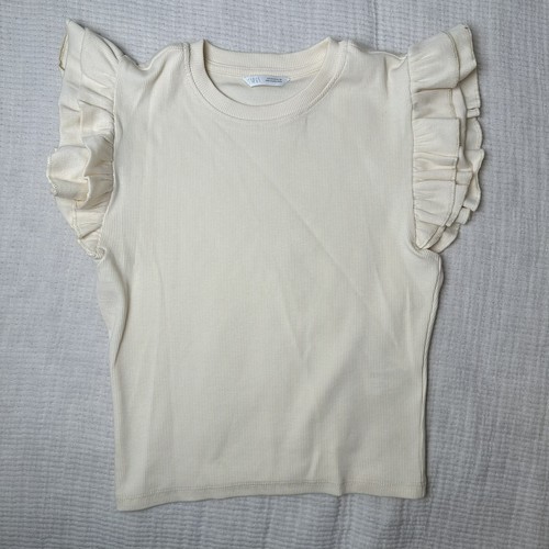 Zara womens beige ribbed - zara,