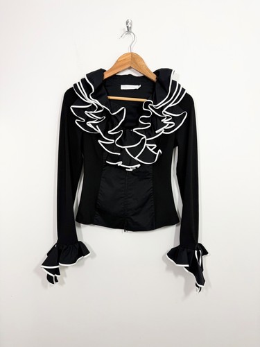 Anne fontaine ruffle zip front - fontaine,