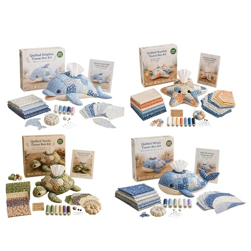 Quilted sea animal - quilted, tissue