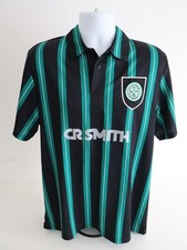 Celtic Umbro Retro Away Shirt XL Black 1990s Vintage Official