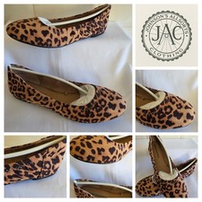 Womens Leopard Print Ballerina