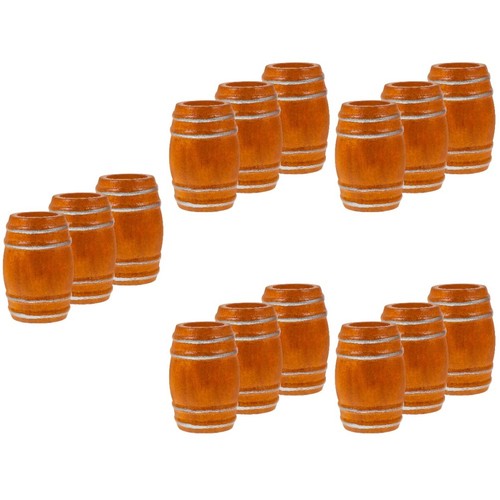 Miniature wooden beer barrel - wooden,
