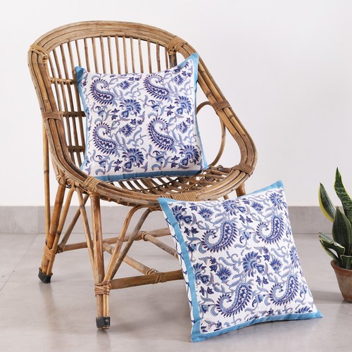 Indian decorative white blue - white,