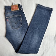 Levi's 511 Slim Fit Blue Jeans 29 Waist 34 Leg Blank Tab Levi's