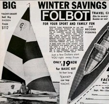1969 Folbot Sailboat Canoe