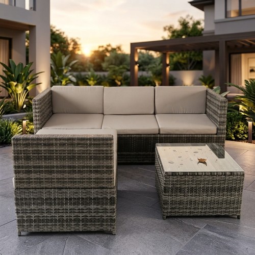 Alivio seater rattan corner - alivio,
