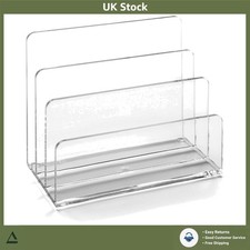Elegant Clear Acrylic 3 Slot