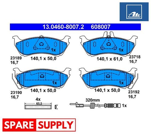 Brake pad set - pad, for