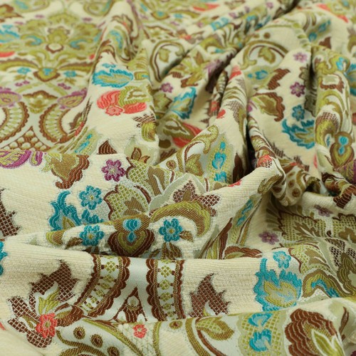 Colourful rich floral damask - colourful,