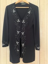 Black beaded cardigan - Xmas