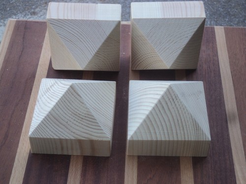 Pyramid post caps sets 4 - pyramid,