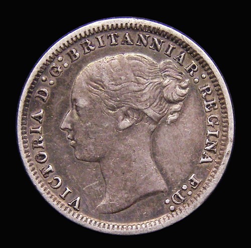Silver threepence 1879 - threepence,