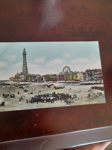 Old postcard blackpool - postcard,