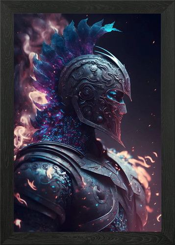 Knight the future - future, framed