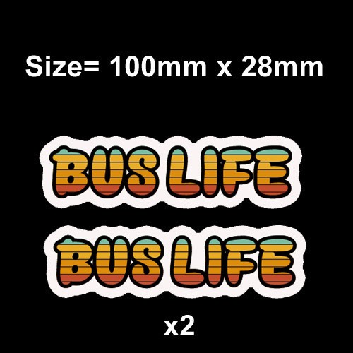 Bus life sticker car - x,