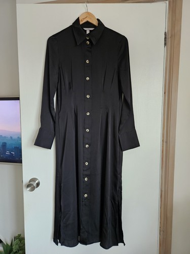 Womens long button up - h&m,