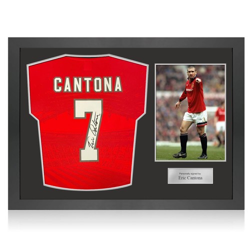Eric cantona signed - signed, manchester
