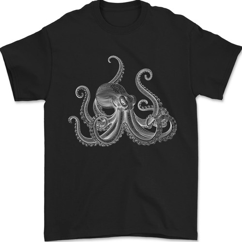 Octopus scuba diver deep - an,