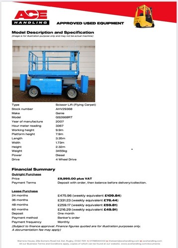 Genie gs2668rt 91pw - gs2668rt, £49.91pw