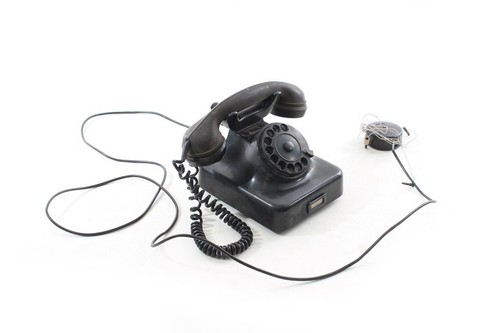 Old telephone bakelite w38 - old,