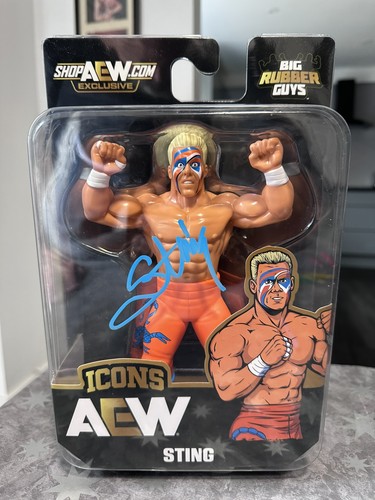 Aew sting signed figure - figure, brg