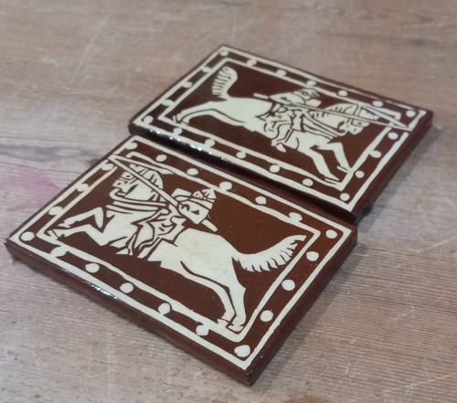 Medieval style encaustic - medieval,