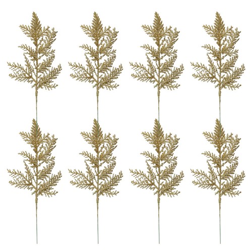 10pcs gold artificial pine - 10pcs,