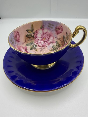 Aynsley cabbage rose - rose, teacup