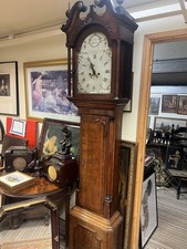 Beautiful Antique Long Case Longcase Grandfather Clock for Restoration Mahogany