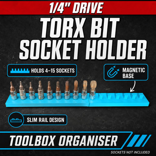 Torx bit socket holder - 1/4", |