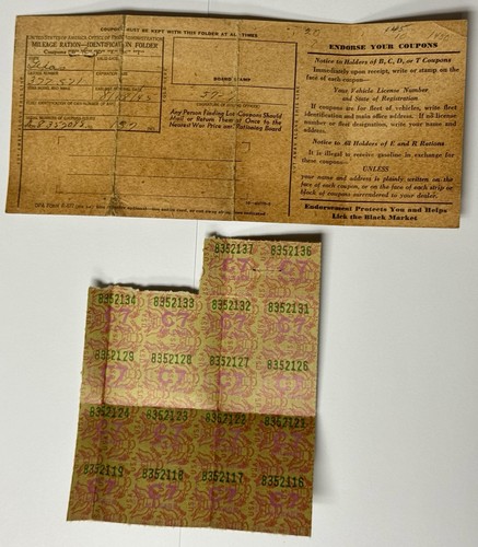 Vintage world war mileage - world, ii