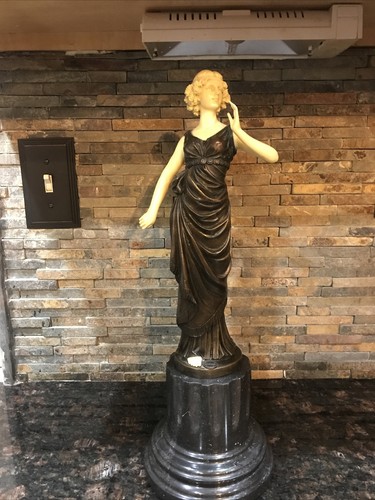 Bronze statue signed preiss - bronze,
