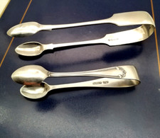 Antique sugar tongs - sugar, silver