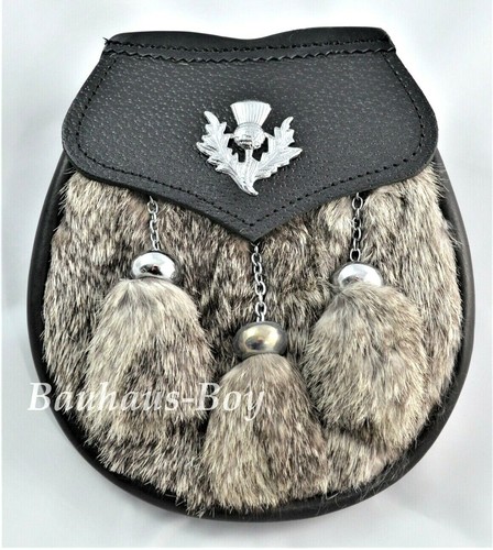 Kilt sporran thistle crest - sporran,