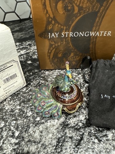 Jay strongwater peacock box - strongwater,