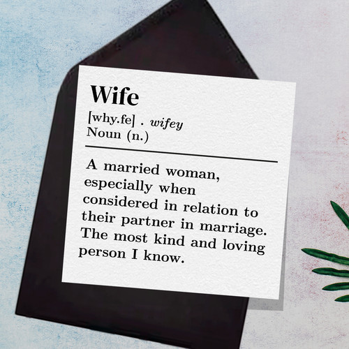 Wife dictionary definition - dictionary,