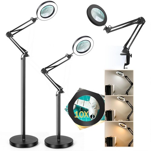 10x magnifier glass led desk - magnifier,
