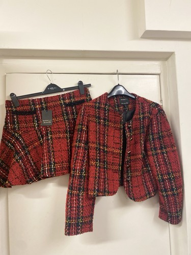 Tartan flare skirt suit 14 - tartan, suit-uk
