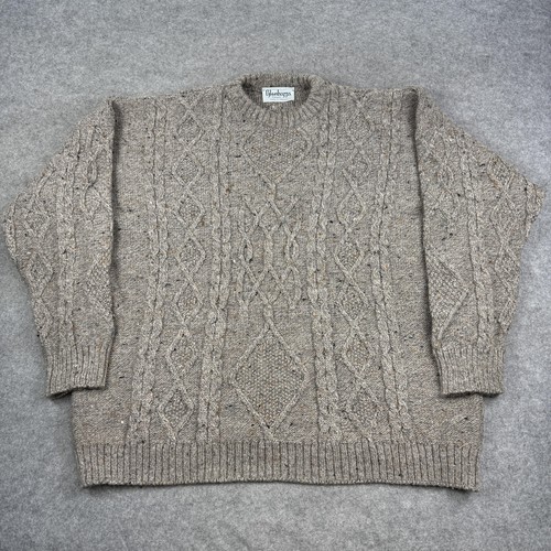Glenbarra jumper mens - xl, brown