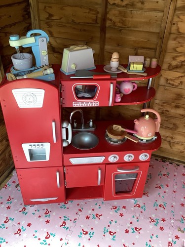 Kidkraft wooden play kitchen - wooden,