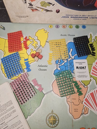 Vintage waddingtons risk board - vintage,