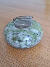 Antique   Scottish Curling Stone Paperweight.